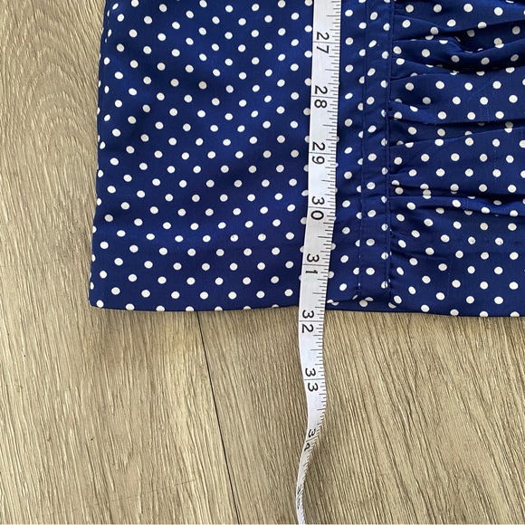 GUESS | Mary Stella boho blue polka dot mini dress - Picture 10 of 16